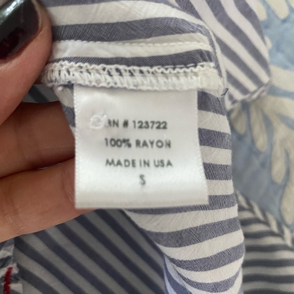 Xirena Striped Rayon Top Shirt S - Picture 5 of 5